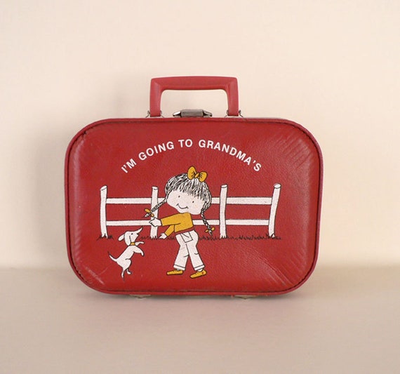 Childs Red Suitcase - image 1