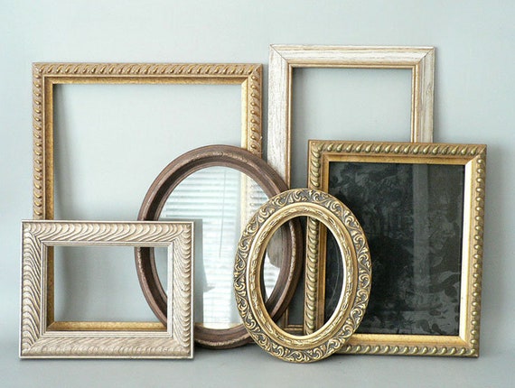 Vintage Photo Frames Assort Wood