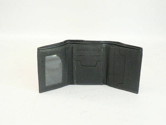 Mens Black Leather Vintage Wallet - image 1