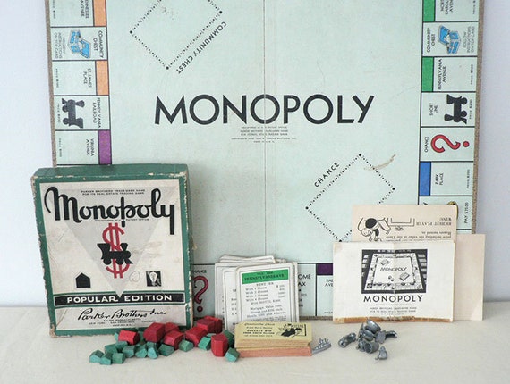 15 Original Vintage Monopoly Wooden Wood Red Hotels Hotel Spares Replacement 