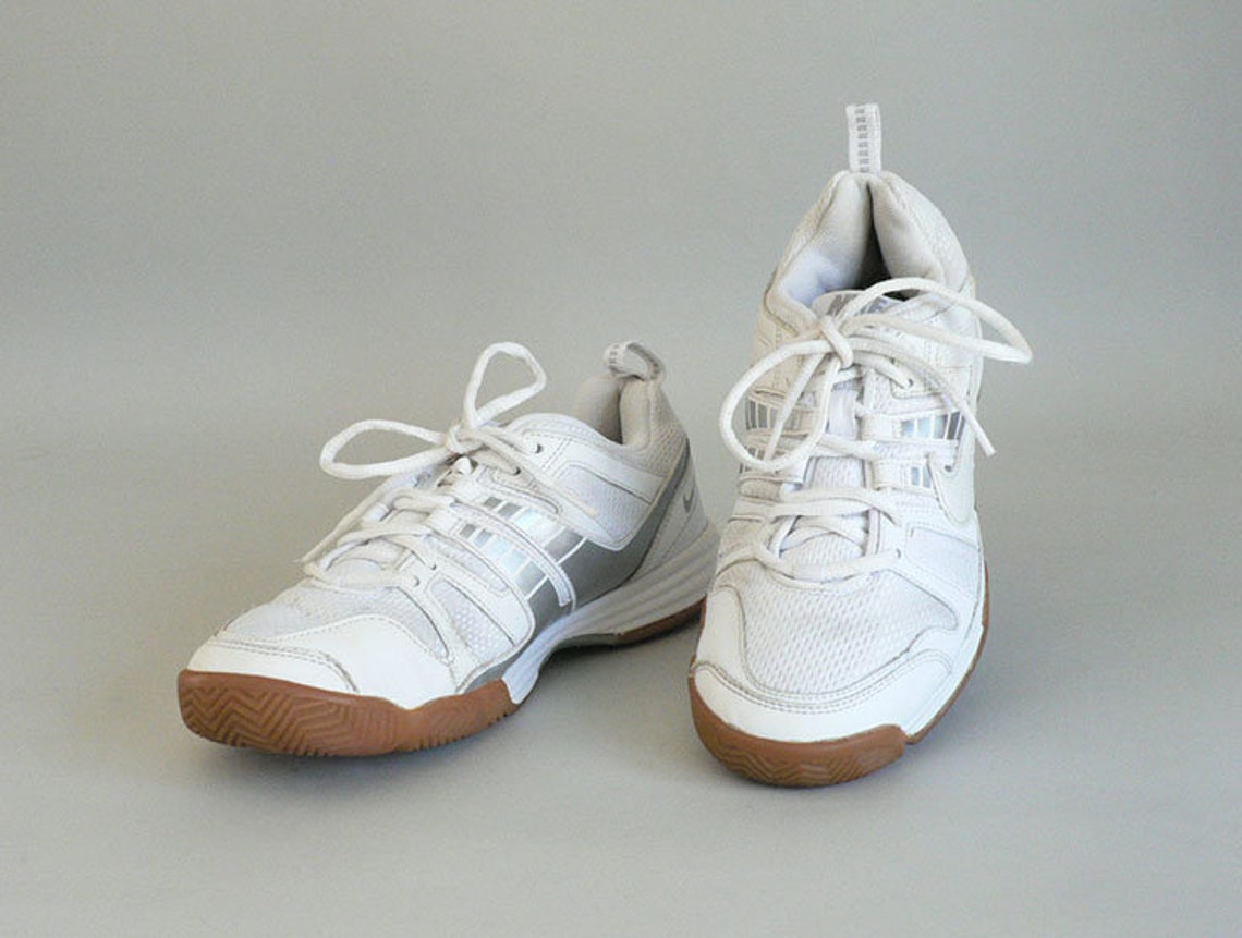 Women 8.5 Nike White Leather Trainer Sneaker | Etsy