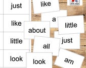 Sight words flash cards SET 1: first 50 words includes 3 games - reading skills, high frequency, additional support needs ASN - PDF Download