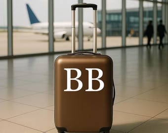 Personalized Luggage Sticker: Custom Name Initial Decal for