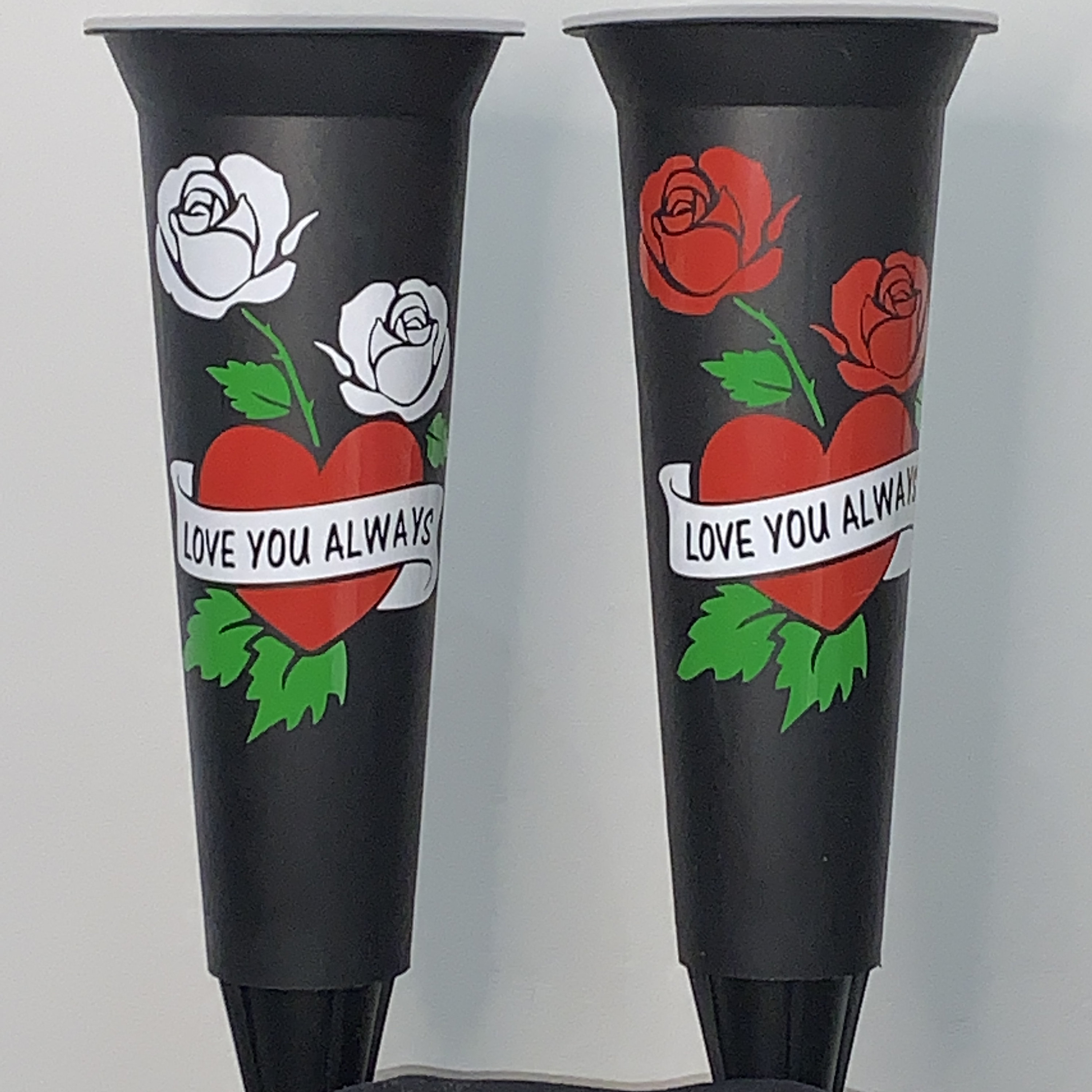 Personalized Memorial Vase: Graveside Flower Pot with Spike