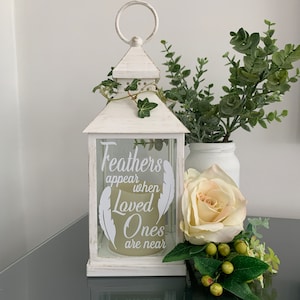 Memorial Lantern, LED candle, sympathy mourning gift, Honouring lost loved ones, memorial Keepsake gift.