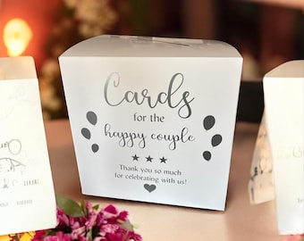 Personalized White Birthday Card Box: Special Occasion Letter Box