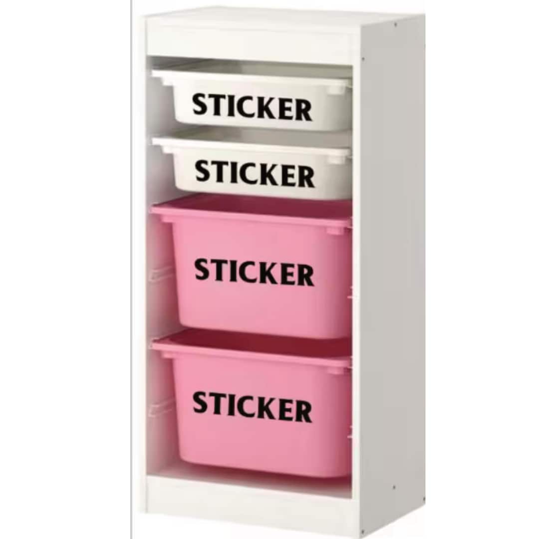 Custom Vinyl Box Decal Stickers: Personalized Text, Set of 4 - Etsy