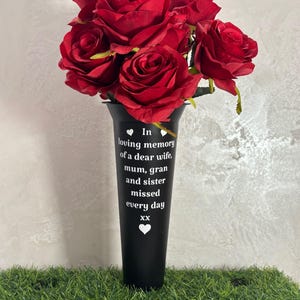Grave Marker, Grave Decoration, Memorial Vase, Flower Pot | Remembrance Vase | Grave Vase Spike | Grave Flower Holder | Grave Ornaments.