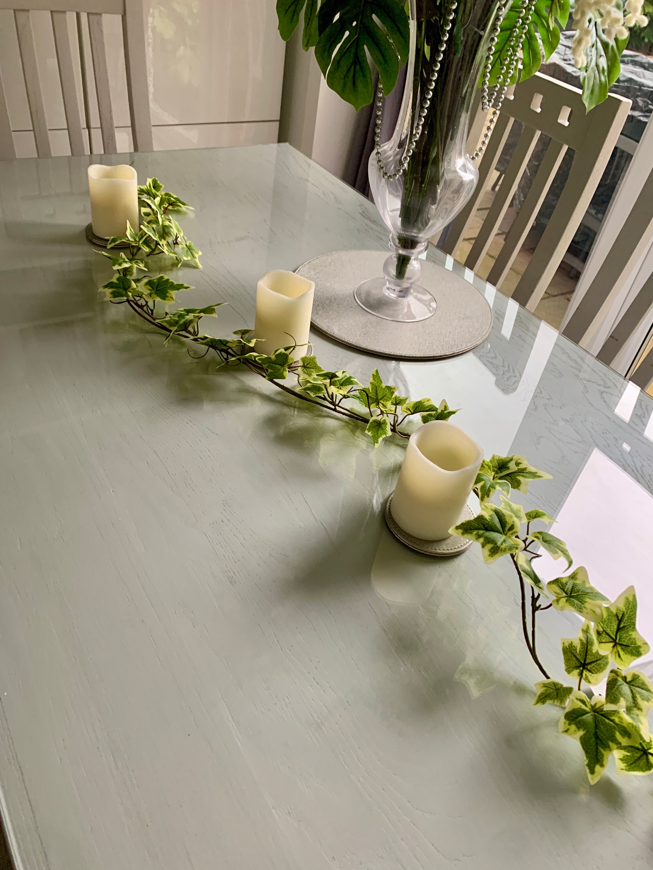 Ghirlanda Di Edera Verde Artificiale WINOMO – 7,5 Metri – Fili Di Ferro Piegabili Per Decorazioni Fai Da Te, Matrimoni E Feste