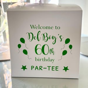 Caixa de correio para cartão de aniversário, caixa de cartão de felicitações em branco, caixa de correio para ocasiões especiais, caixa de cartão personalizada