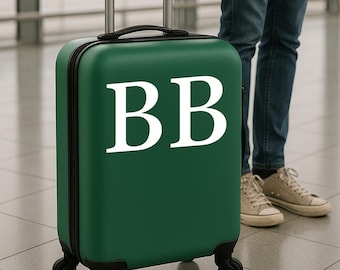 Personalized Luggage Decal: Custom Initial Name Sticker for Suitcase, Travel Case & Baggage Identification