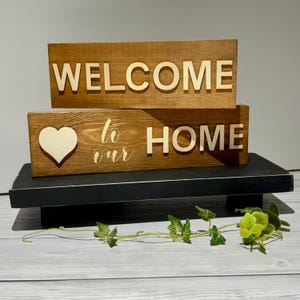 Handmade Wooden Welcome Sign: Farmhouse Home Decor