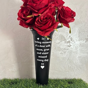 Vaso Memorial Personalizado: Vaso de Flores para Lembranças de Sepultura/Cremação