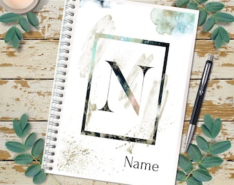 Personalised notebook | A5 book | Notes/Sketches/Journal | Personalised Gift | ANY Name & Initial
