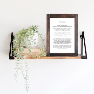 Footprints in the Sand Poem: Christian Wall Art (A4 Printable Download)