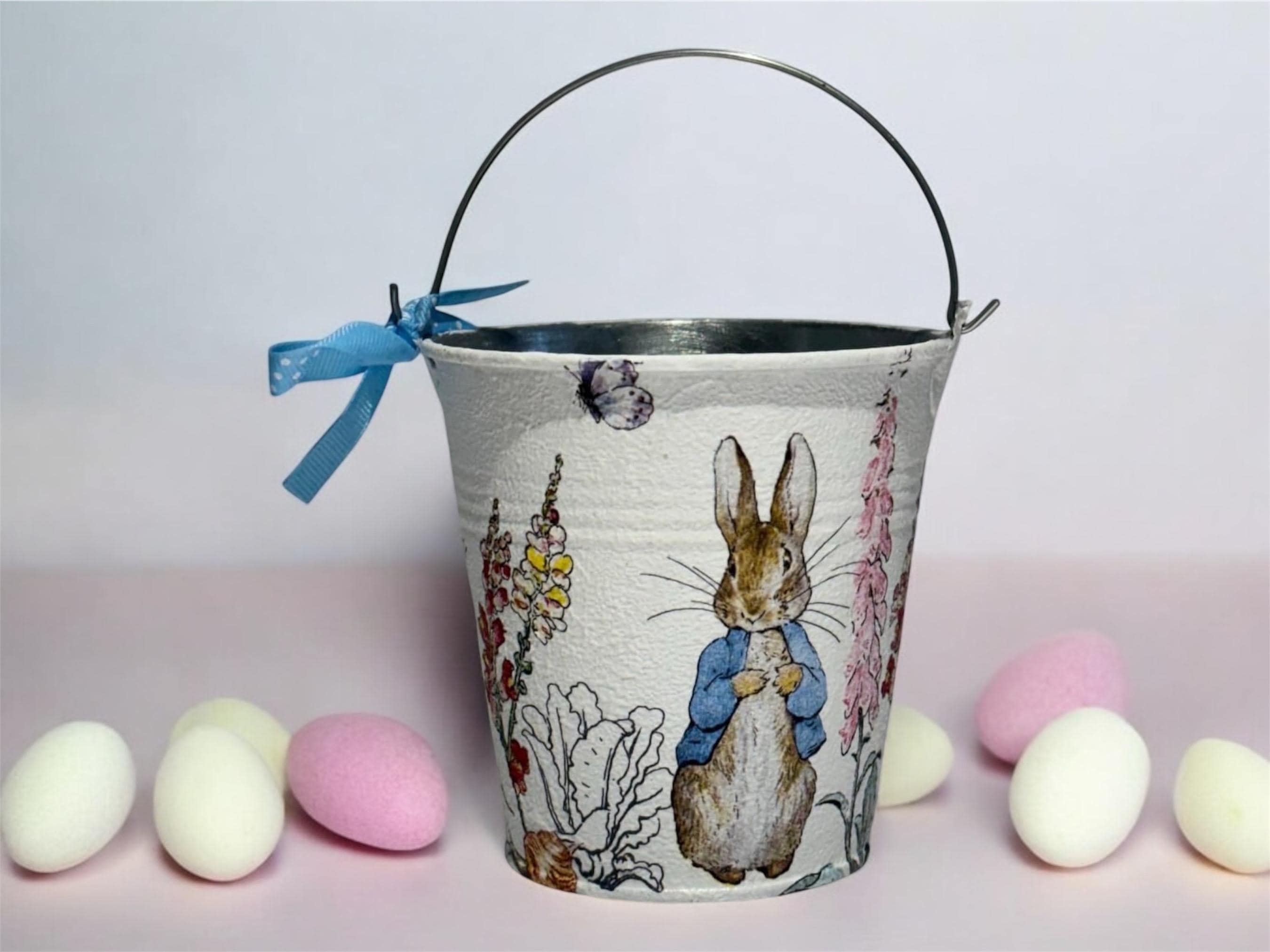 Peter Rabbit Beatrix Potter Bucket: Nursery Decor, Pencil Holder