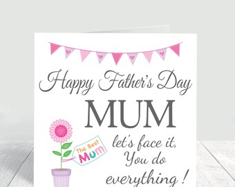 Happy Father's Day Mum Card: Heartfelt Greeting Card for Mom