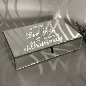 Personalised | Thank you for being my Bridesmaid | Make your own Gift | STICKER ONLY