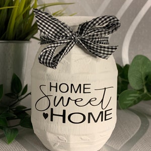 Handbemalte Vorratsdose &#39;Home Sweet Home&#39;: Shabby Chic Dekor