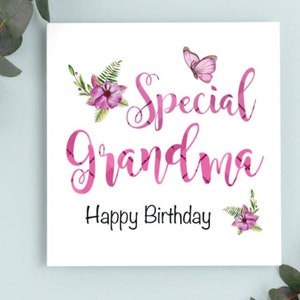 Tante spéciale, maman spéciale, grand-mère spéciale, amie spéciale, maman spéciale, nounou spéciale, grand-mère spéciale, carte d'anniversaire spéciale grand-mère.