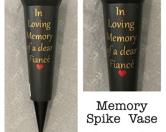 Personalised Memorial Vase | Grave/Crem Vase/Flower Pot | Remembrance Vase