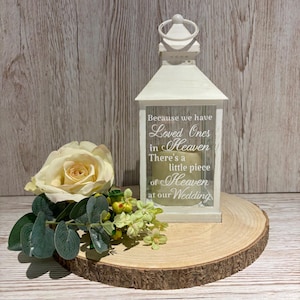 Elegante linterna conmemorativa para bodas: homenaje a seres queridos ausentes, decoración del lugar, centro de mesa del recuerdo