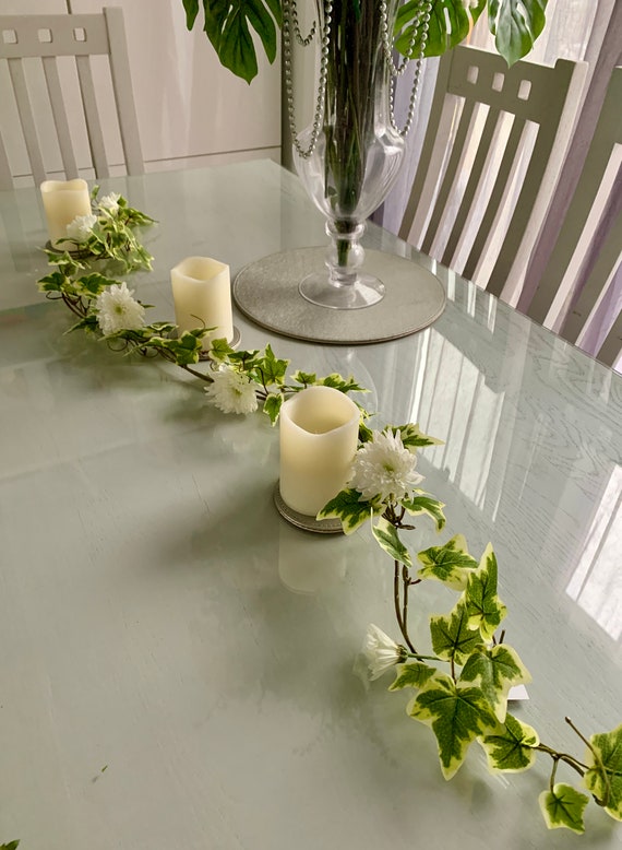 Naugan 7.5M Ghirlanda D'edera Artificiale Fogliame Verde Foglie Vite per Cerimonia di Matrimonio Cerimonia FEDI DIY