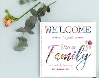 Heartfelt Welcome to Forever Family Greeting Card for Adopted Child - Handmade 15cm with Envelope