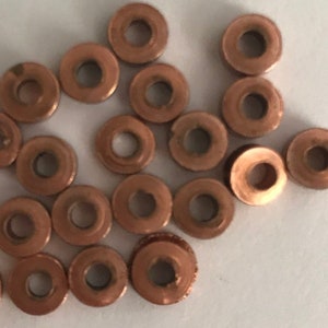 African Copper Beads - Approximately 5mm - Spacer Beads - African - Handcrafted - 10 Beads