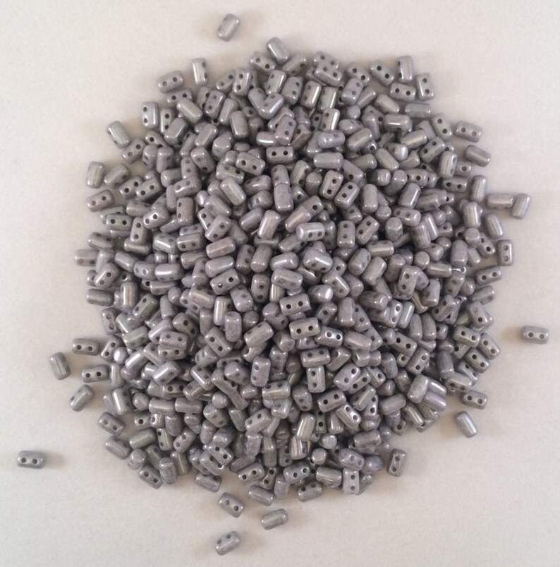Chalk Jet Luster Rulla Beads Czech Glass Approximately 195 Beads RUL3503000-14449 3x5mm 20 Grams