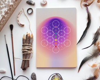 Sacred Geometry Notebook, Witchy Journal, Book of Spells, Ritual Journal, Sacred Geometry Notebook, Intentions Journal