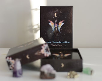 Deluxe, Limited Edition Cosmic Transformation Oracle Deck with Digital Interactive Guidebook