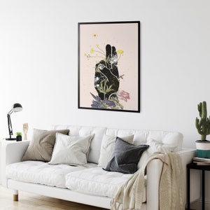 Limited Edition Print, Limited Edition Print,Prana Mudra Art, Yoga Art Print, Mudra Art Print, Yoga Illustration, Yoga Wall Decor, Mudra Art