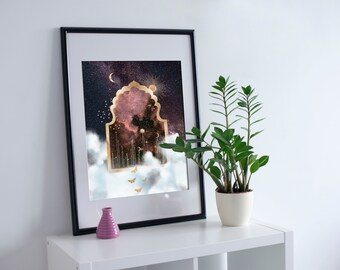 Limited Edition Print, Cosmic Portal, Space Art, Unique Abstract Art, Unique Art Collection, Surreal Mystery Art, Surrealism Poster