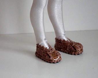 Ręcznie robione buty dla lalek LAMMILY ze skóry i imitacji skóry