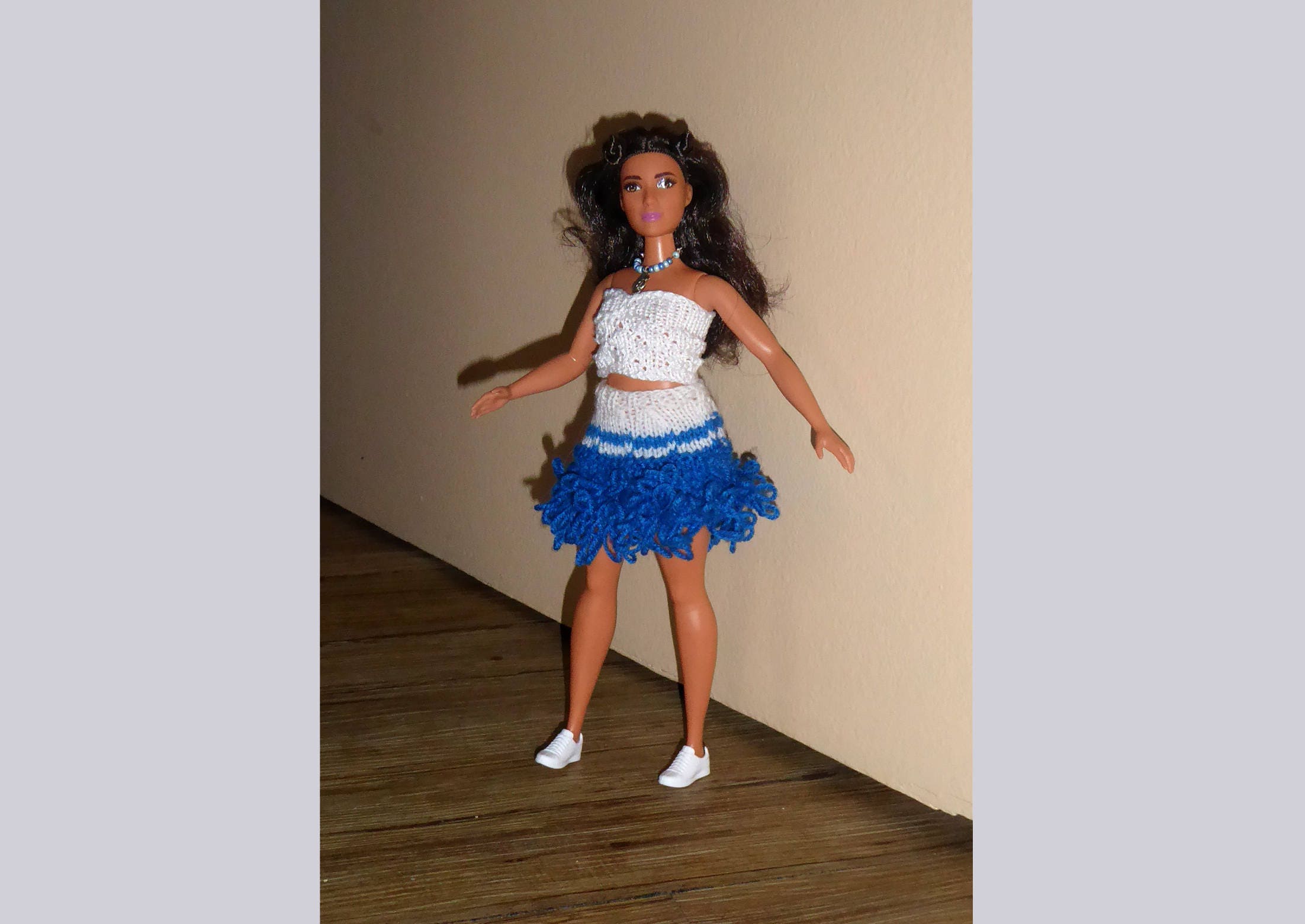 Blue Skirt for Barbie Knit Fashion Royalty FR2 barbie | Etsy