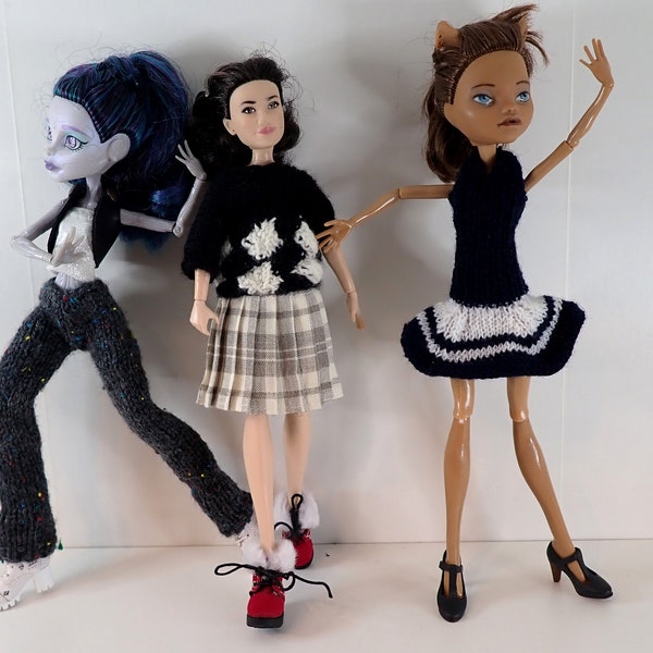 vetements poupée MonsterHigh 29cm ou poupee potter fait main