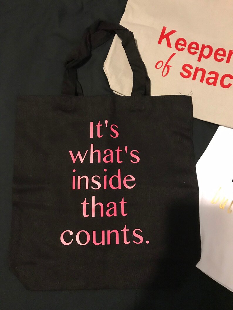 Tote bag mom keeper of snacks aldi nerd love to shop canvas reusable inspirational quote custom recycle bags