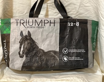Market Bag Upcycled from feedbag