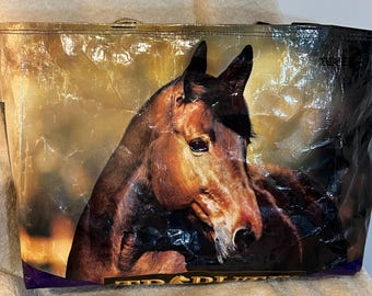 Market Bag Upcycled from feedbag