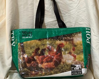 Market Bag Upcycled from feedbag