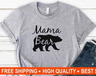 Funny Shirt, Mama Bear Shirt, Mom Shirt, Soft Comfy Unisex Tee, Bear Shirt, Best Seller, Mom Gifts, New Mom Gifts, Fast Shipping, Gift for