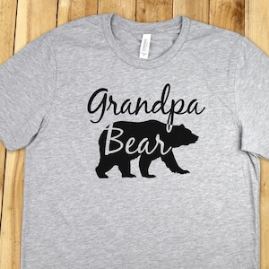 Grandpa Shirt, GRANDPA BEAR SHIRT, Mens, Grandpa, Gifts for Grandpa, Father Bear Shirt, Grandfather Gpa Grandpa Papa Pop Abuelito