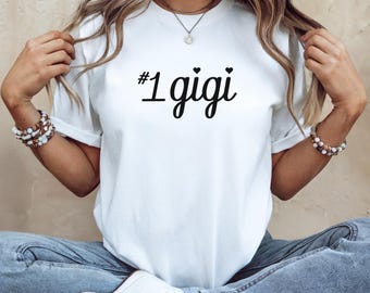 Number One Gigi Shirt, Soft Comfy Tee, Grandma Gift