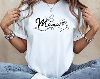 Mama Butterfly Graphic Tee, Soft Unisex T-Shirt