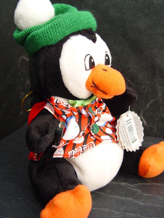 christmas penguin beanie baby