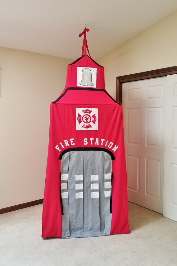 Fire Station Tent Childs Room Decor First Responder Fort Etsy