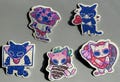 Valentine's Day Themed Cat Stickers, Funny Sticker Set, Kawaii Themed Stickers, Vinyl Stickers, Planner Waterbottle Laptop Stickers Decals