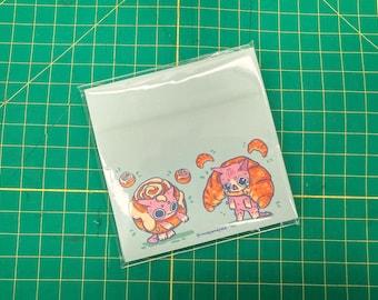Cute Cinnamon Roll Cat LARGE Post It Notes, Sticky Notes, cute Stationery