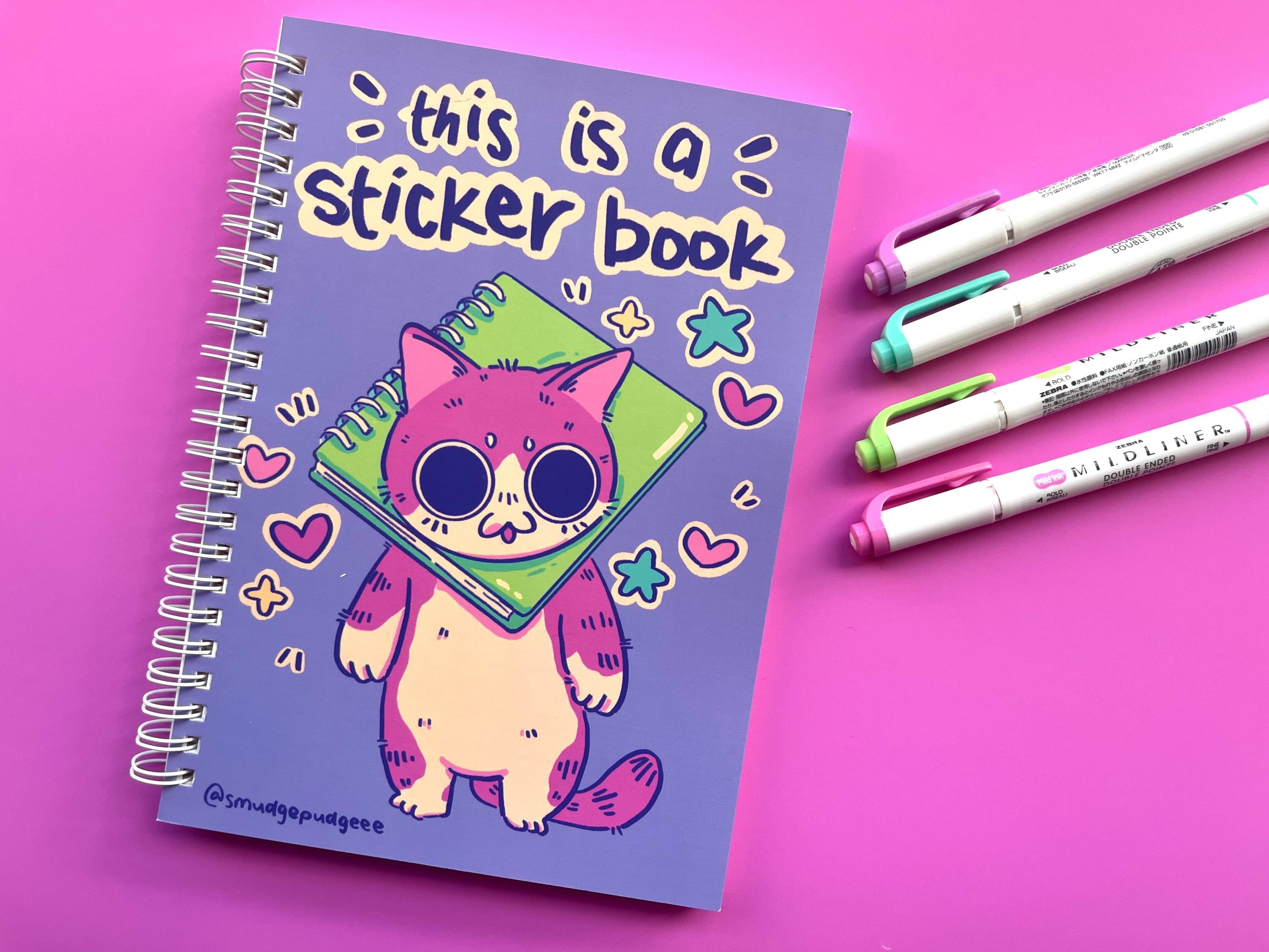Cute Cat Reusable Sticker Book